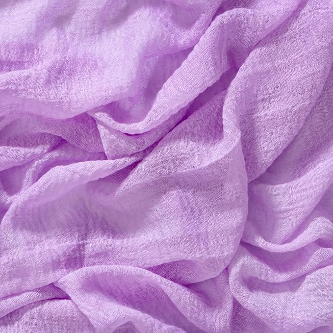 Socomi 3pcs Lilac Purple Fall Thanksgiving Cheesecloth Table Runner Gauze 120 Inch Rustic Boho Cheese Cloth Runner for Wedding Party Baby Bridal Shower Centerpiece Decoration Holiday Home Decorations