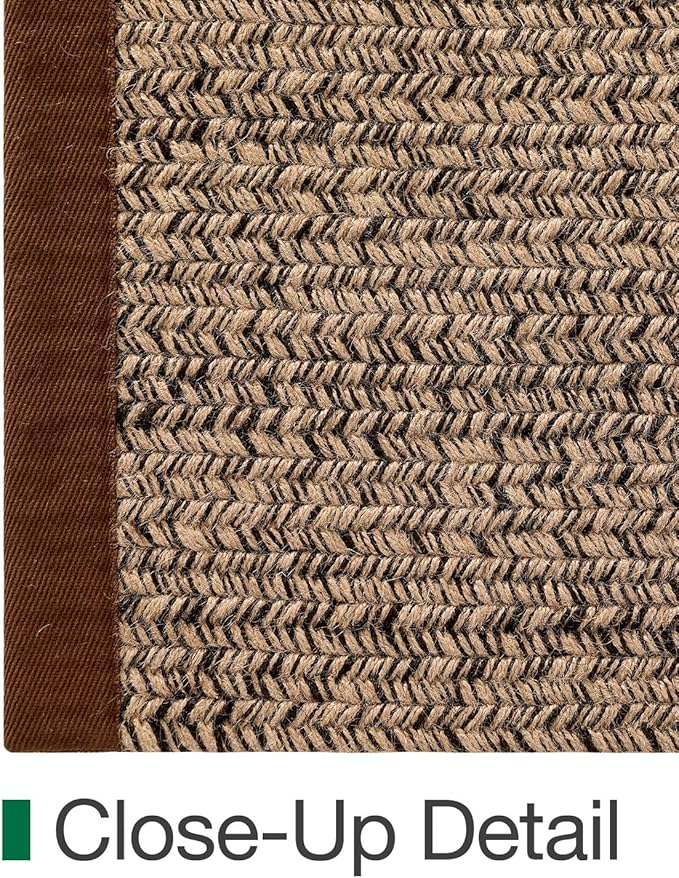 LUMI Jute Area Rug 6x9 for Living Room, Natural Handwoven Rugs Non Slip, Farmhouse Braided Carpets No Shedding for High Traffic, Dining Room, Indoor, Outdoor, Patio
