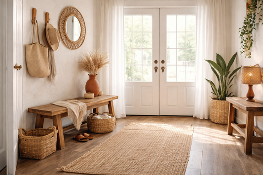 How to Style a Boho Entryway