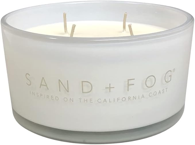 Sand + Fog Scented Candle - Tropical Citrus - Additional Scents and Sizes – 100% Cotton Lead-Free Wick - Luxury Air Freshening Jar Candles - Perfect Home Décor for Your Cocktail Table – 23 oz