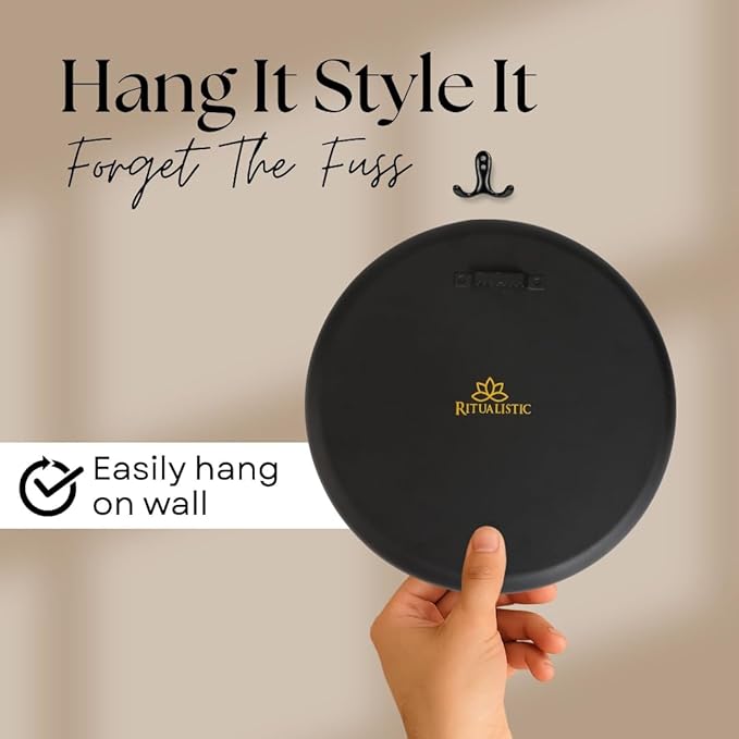 RITUALISTIC Pastel Pichwai Iron Wall Plates- Set of 5 (Multicolor) | Wall Arts For Home Decoration, Bedroom, Office Decor & Christmas gifts| Aesthetic Room Decor Items | Wall Hanging Showpiece