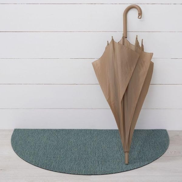 Chilewich Martha by Martha Stewart Heathered Shag Floor Mat in Abalone - 21”x36 - Easy Care Welcome Mat - Premium Indoor/Outdoor Rug for Entry, Kitchen, Bath, Pool with Weatherproof Backing