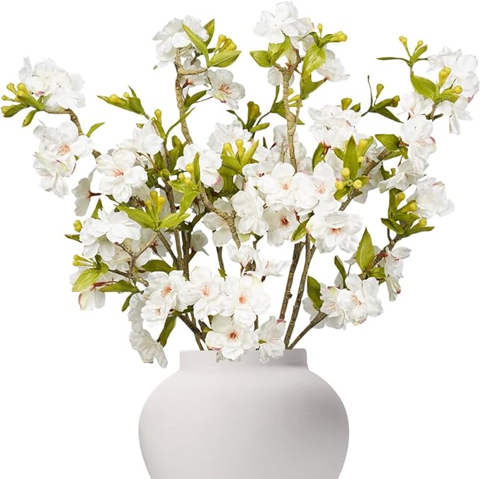 Srifoliage Artificial Plants Faux Greenery Eucalyptus Stems,Faux Branches for Vase Filler,Artificial Ficus Twig Branches Stems for Shop Garden Office Home Décor (4, Stem05)