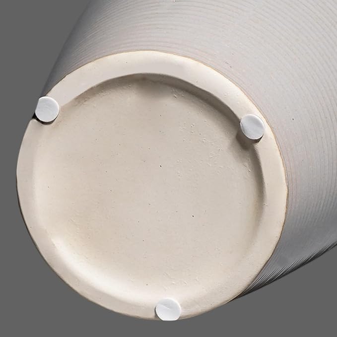 Wancetang Large Modern Farmhouse Vase for Centerpieces, 11 Inch Tall Ceramic Vase - Glazed Textured Pottery Vases Home Decor, Side Table, Kitchen, Living Room Decor, Entryway, Mantel Decorations