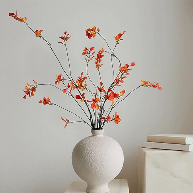 Srifoliage Artificial Plants Faux Greenery Eucalyptus Stems,Faux Branches for Vase Filler,Artificial Ficus Twig Branches Stems for Shop Garden Office Home Décor