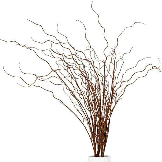 Srifoliage Artificial Plants Faux Greenery Eucalyptus Stems,Faux Branches for Vase Filler,Artificial Ficus Twig Branches Stems for Shop Garden Office Home Décor (3, Stems02)