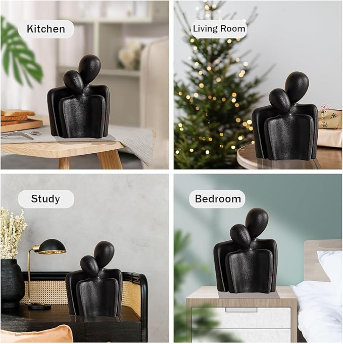 Katoonx Hugging Couple Statues Ceramic Lover Figurine Embrace Characters