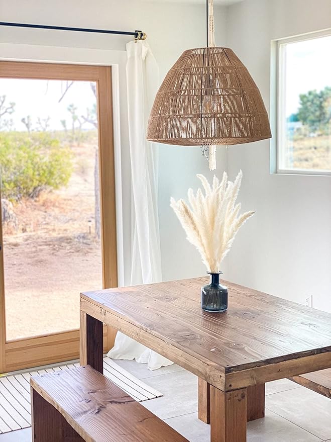 30 Pcs White Pampas Grass ,17 inch/45 cm Natural Dried Pampas Grass Branches Decor for Home Kitchen Garden Party Photographing Flower Arrangement Vase Decor（White