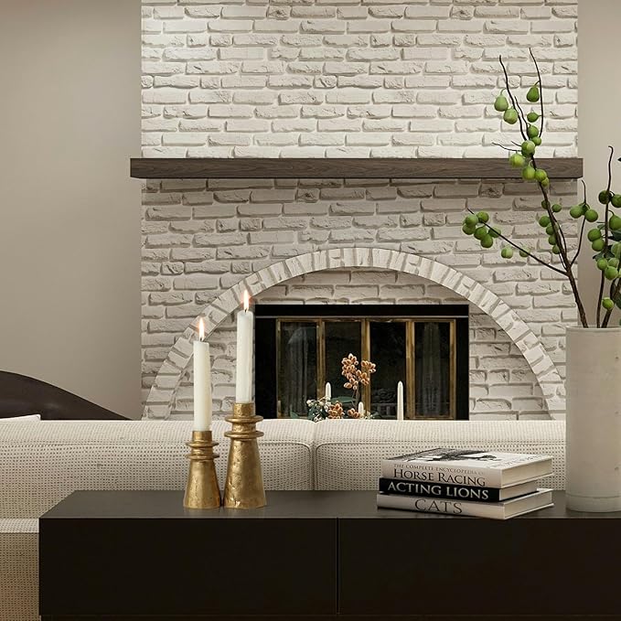 Vintage Brass Handcrafted Iron Taper Candle Holders - Set of 2 Decorative Candle Stands for Weddings, Dining, and Parties