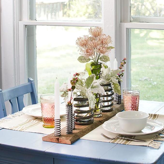 Briful 6PCS Chrysanthemum Artificial Flowers 4'' Fake Spider Mums Spring Flowers Large Faux Pincushion Flowers for Home Vase Table Centerpiece Wedding Bouquet (Pink)