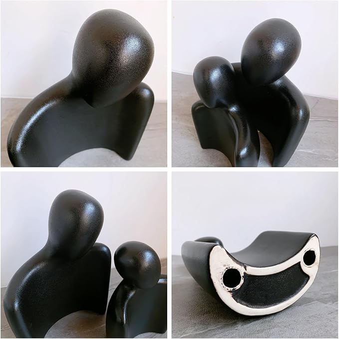 Katoonx Hugging Couple Statues Ceramic Lover Figurine Embrace Characters