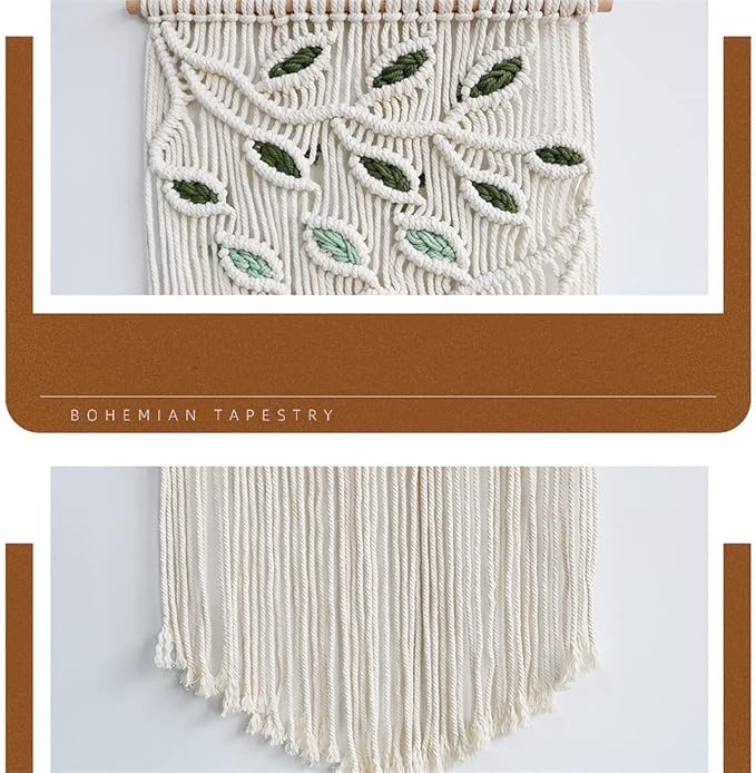 BMIDRUT Macrame Hanging Tapestry Boho Hand Woven Tapestries Dream Catchers Boho Wall Art Decor Home Wall Decor Wall Pediment 16x30 Inch