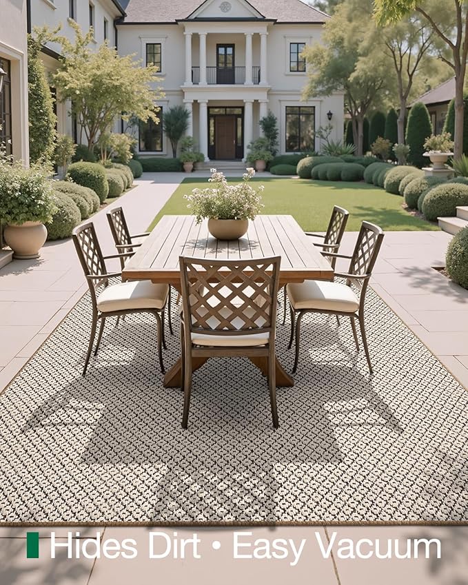 LUMI Sisal Area Rug 5x8 for Living Room, Natural Handwoven Rugs Non Slip, Farmhouse Braided Carpets No Shedding for High Traffic, Dining Room, Indoor, Outdoor, Patio