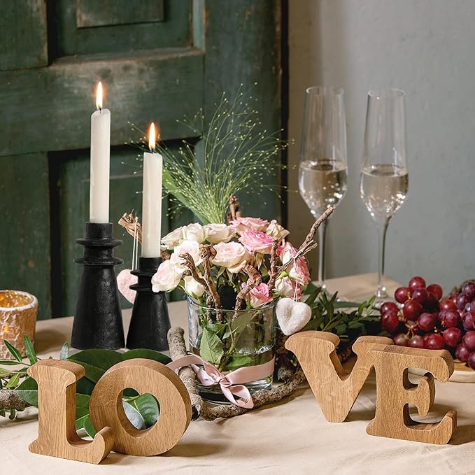 Antique Black Handcrafted Iron Taper Candle Holders - Set of 2 Decorative Candle Stands for Weddings, Dining, and Parties