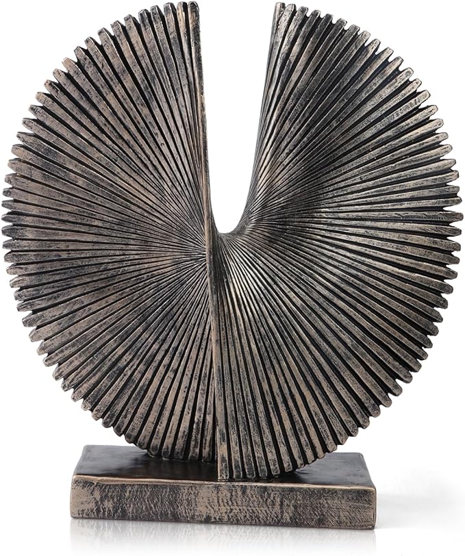 Modern Abstract Round Decorative Sculpture , Dining Living Room Desk Decor,Geometric Home Decor Statues,Shelf Top Decor Aesthetics,making it perfect for placing coffee tables or office shelves
