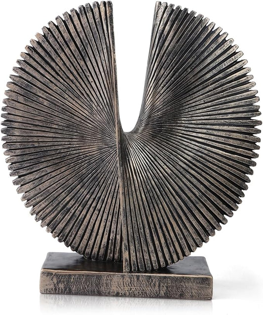 Modern Abstract Round Decorative Sculpture , Dining Living Room Desk Decor,Geometric Home Decor Statues,Shelf Top Decor Aesthetics,making it perfect for placing coffee tables or office shelves